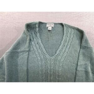 Venezia Vitale Women Sweater Ramie Cotton Blend Green Size 22/24